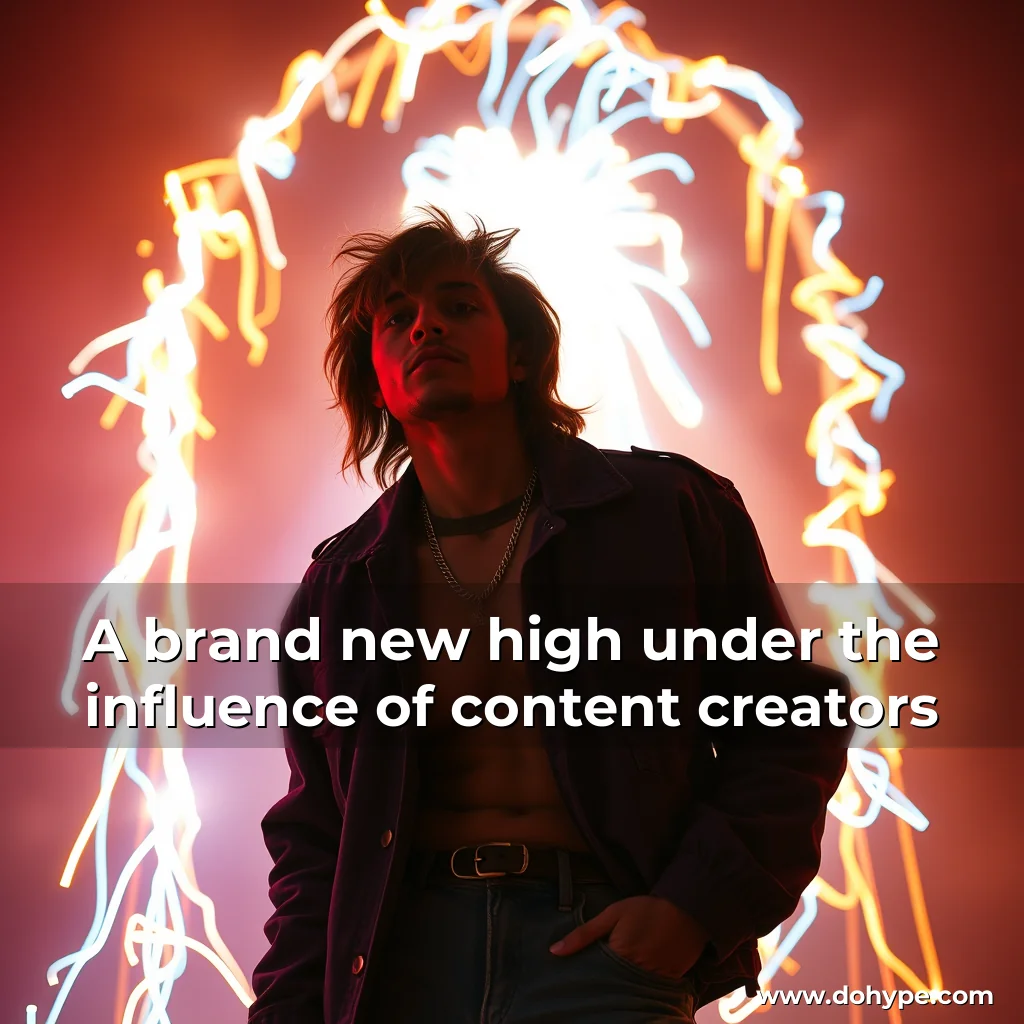 Read more about the article A brand new high  under the influence of content creators