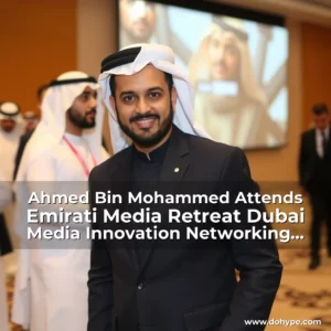 Read more about the article Ahmed Bin Mohammed Attends Emirati Media Retreat  Dubai Media Innovation Networking Futureofmedia .