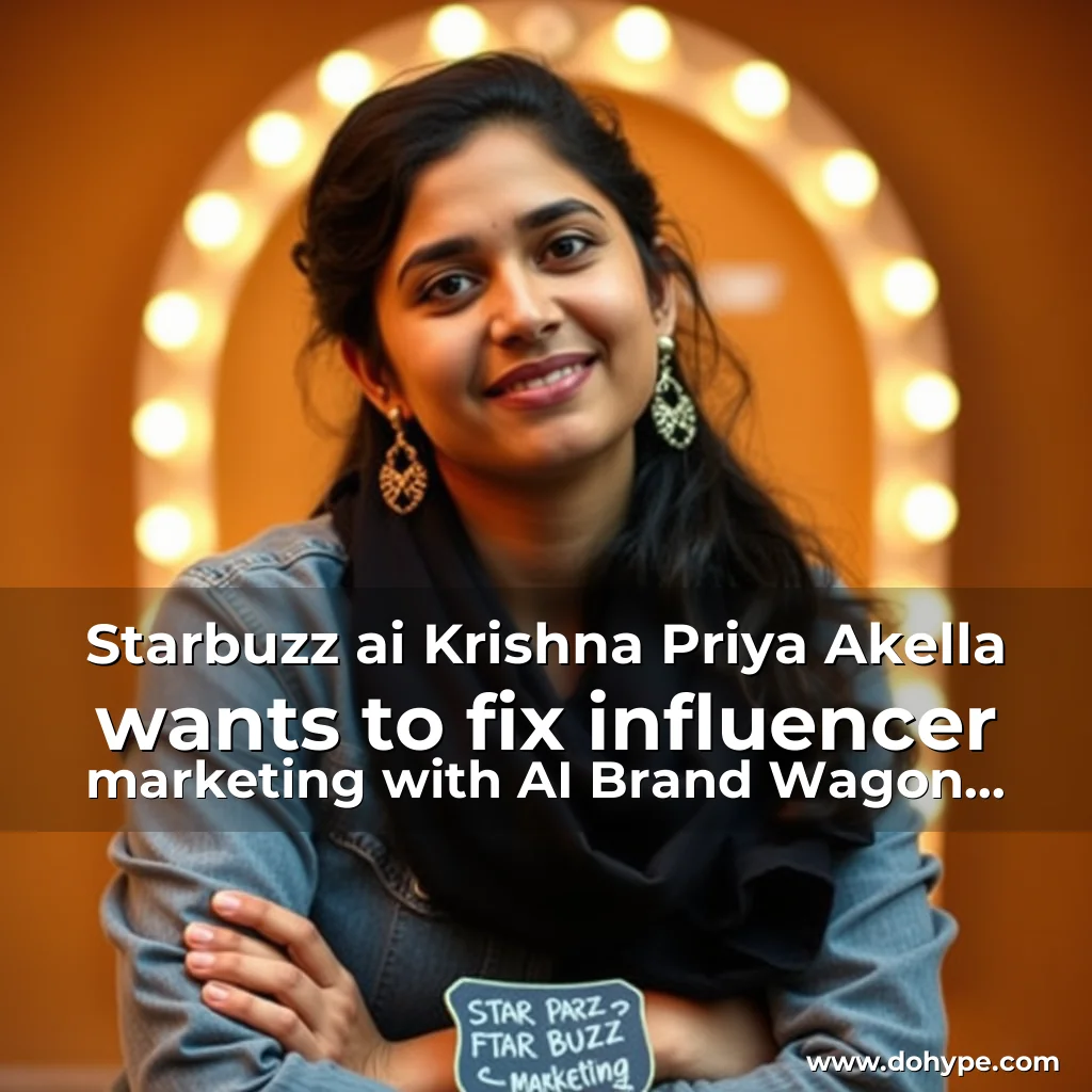 You are currently viewing Starbuzz  ai Krishna Priya Akella wants to fix influencer marketing  with AI  Brand Wagon News