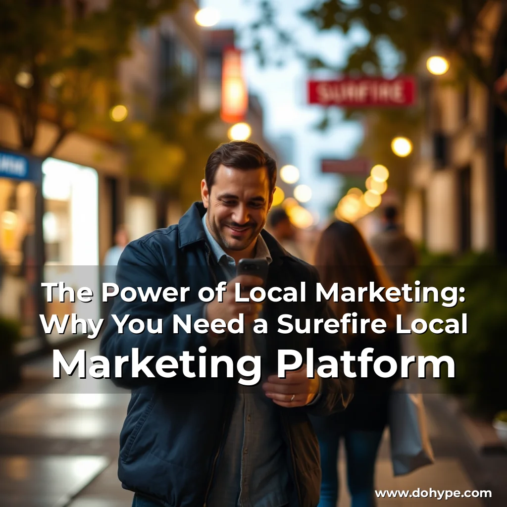Read more about the article The Power of Local Marketing: Why You Need a Surefire Local Marketing Platform