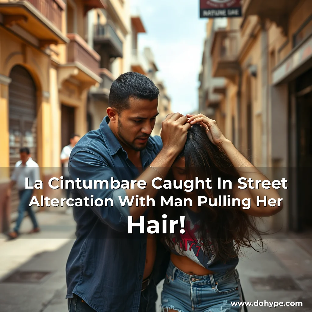 Read more about the article La Cintumbare Caught In Street Altercation With Man Pulling Her Hair!