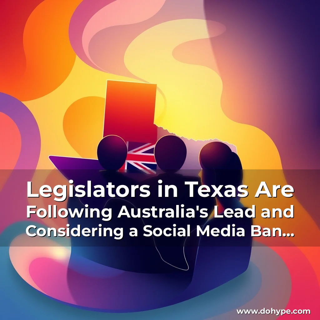 Read more about the article Legislators in Texas Are Following Australia’s Lead and Considering a Social Media Ban for Minors