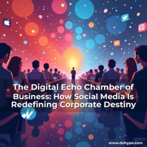 Read more about the article The Digital Echo Chamber of Business: How Social Media Is Redefining Corporate Destiny