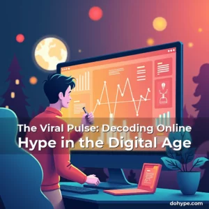 Artistic representation for The Viral Pulse: Decoding Online Hype in the Digital Age