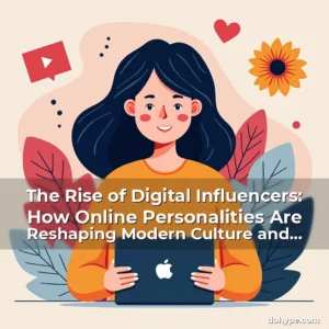 Read more about the article The Rise of Digital Influencers: How Online Personalities Are Reshaping Modern Culture and Commerce