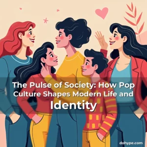 Artistic representation for The Pulse of Society: How Pop Culture Shapes Modern Life and Identity