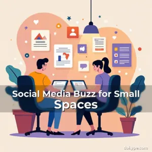 Artistic representation for Social Media Buzz for Small Spaces