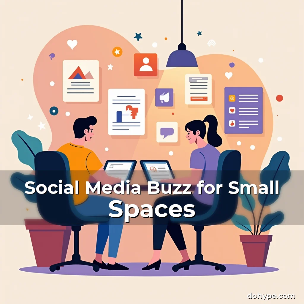 Artistic representation for Social Media Buzz for Small Spaces