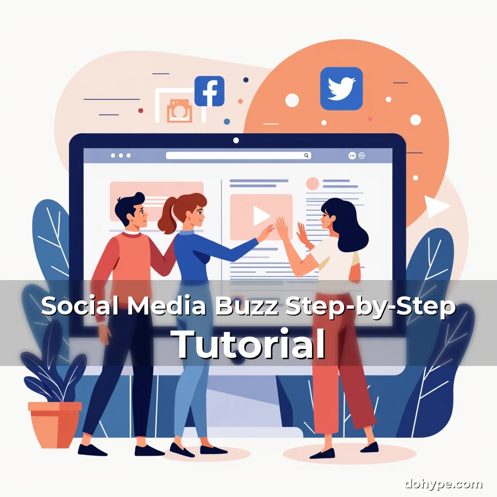 Artistic representation for Social Media Buzz Step-by-Step Tutorial