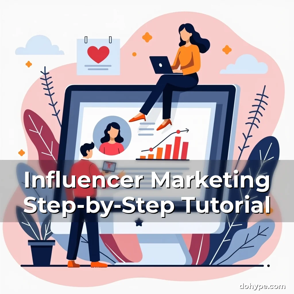 Artistic representation for Influencer Marketing Step-by-Step Tutorial