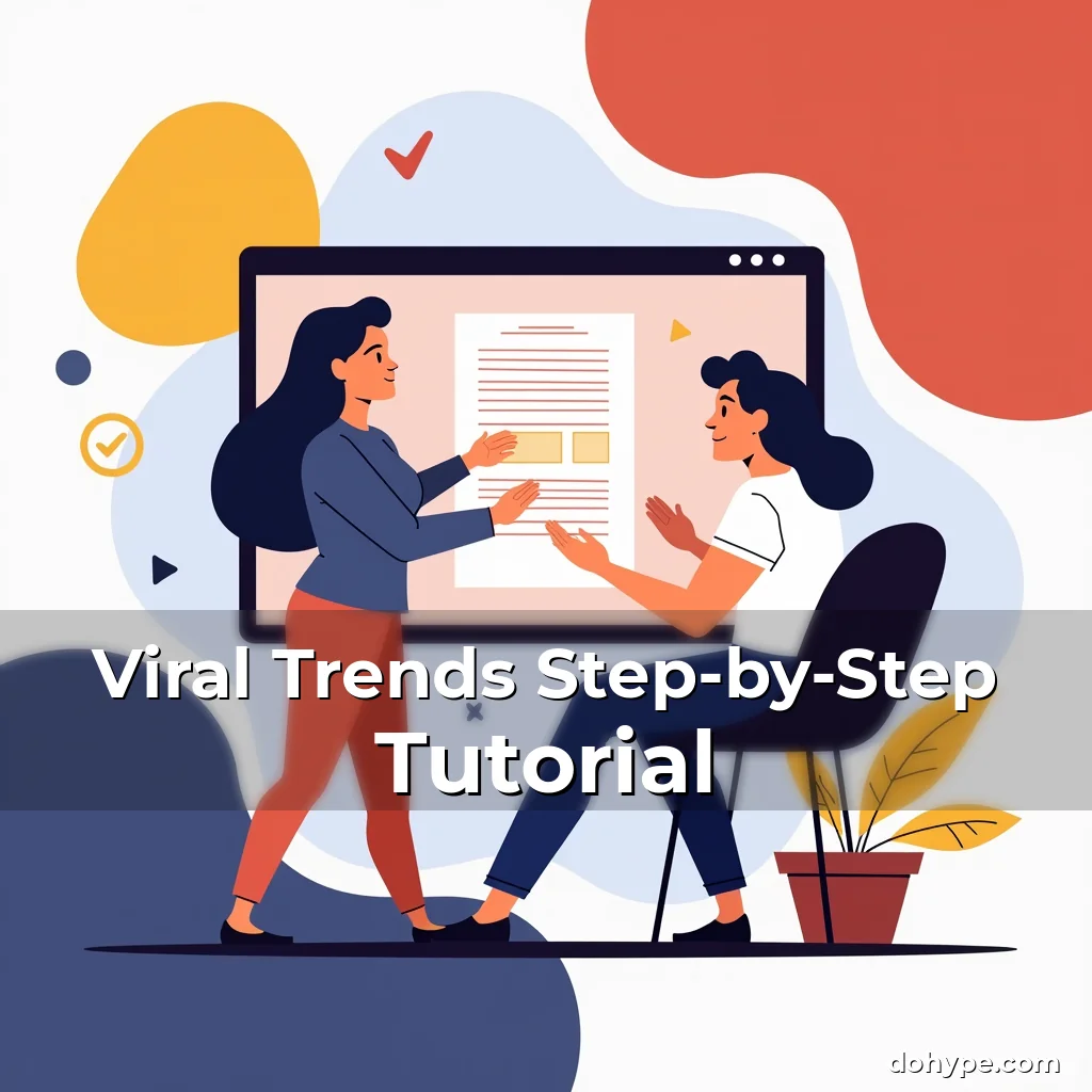 Artistic representation for Viral Trends Step-by-Step Tutorial
