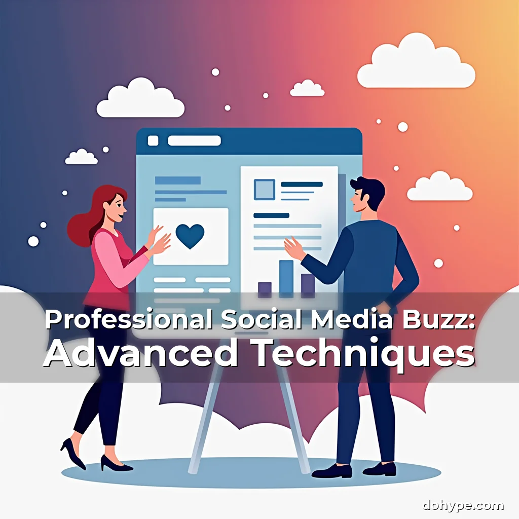 Artistic representation for Professional Social Media Buzz: Advanced Techniques