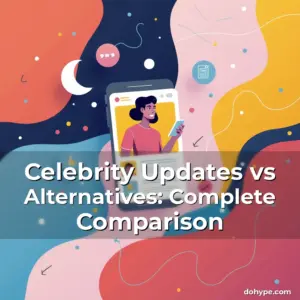 Artistic representation for Celebrity Updates vs Alternatives: Complete Comparison