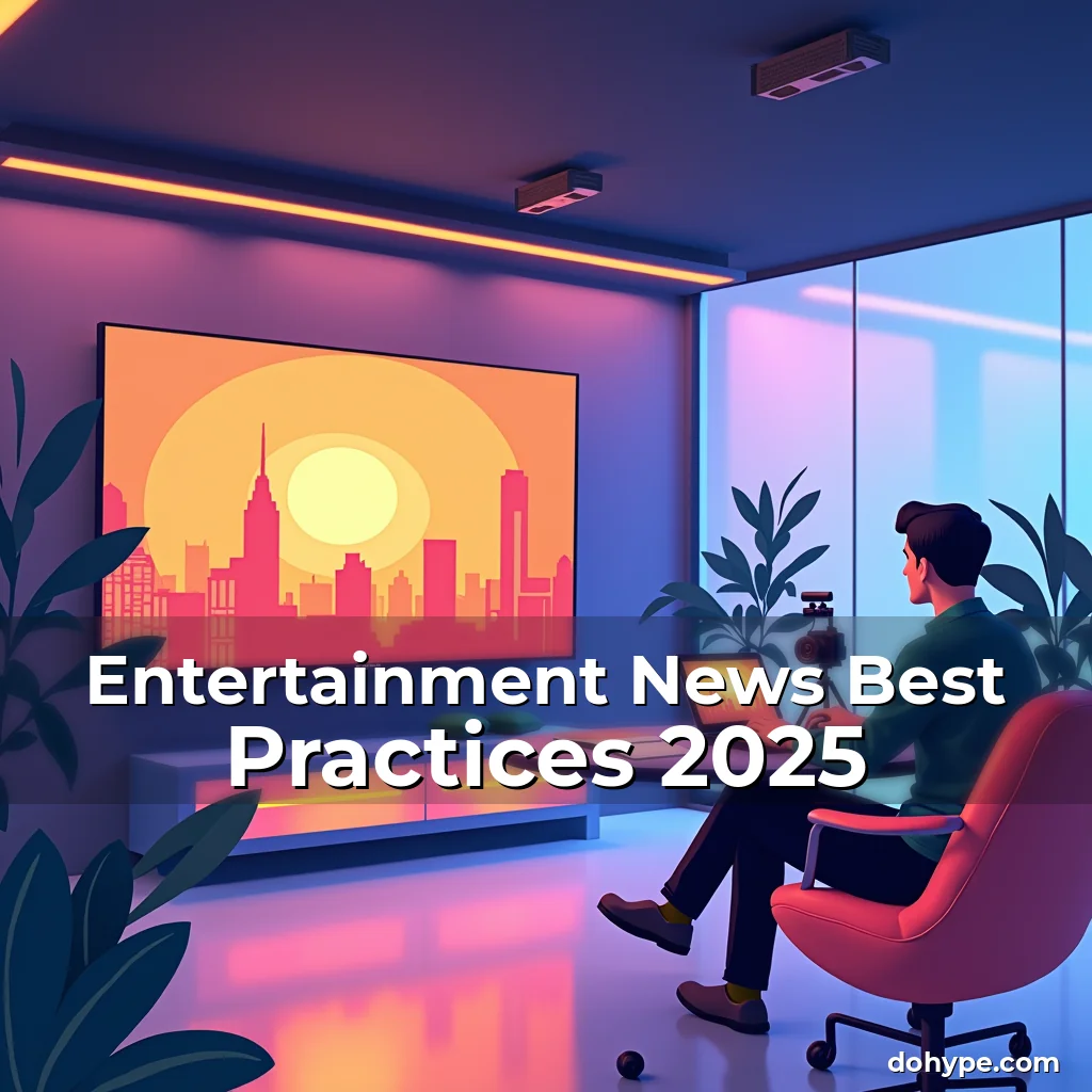 Artistic representation for Entertainment News Best Practices 2025