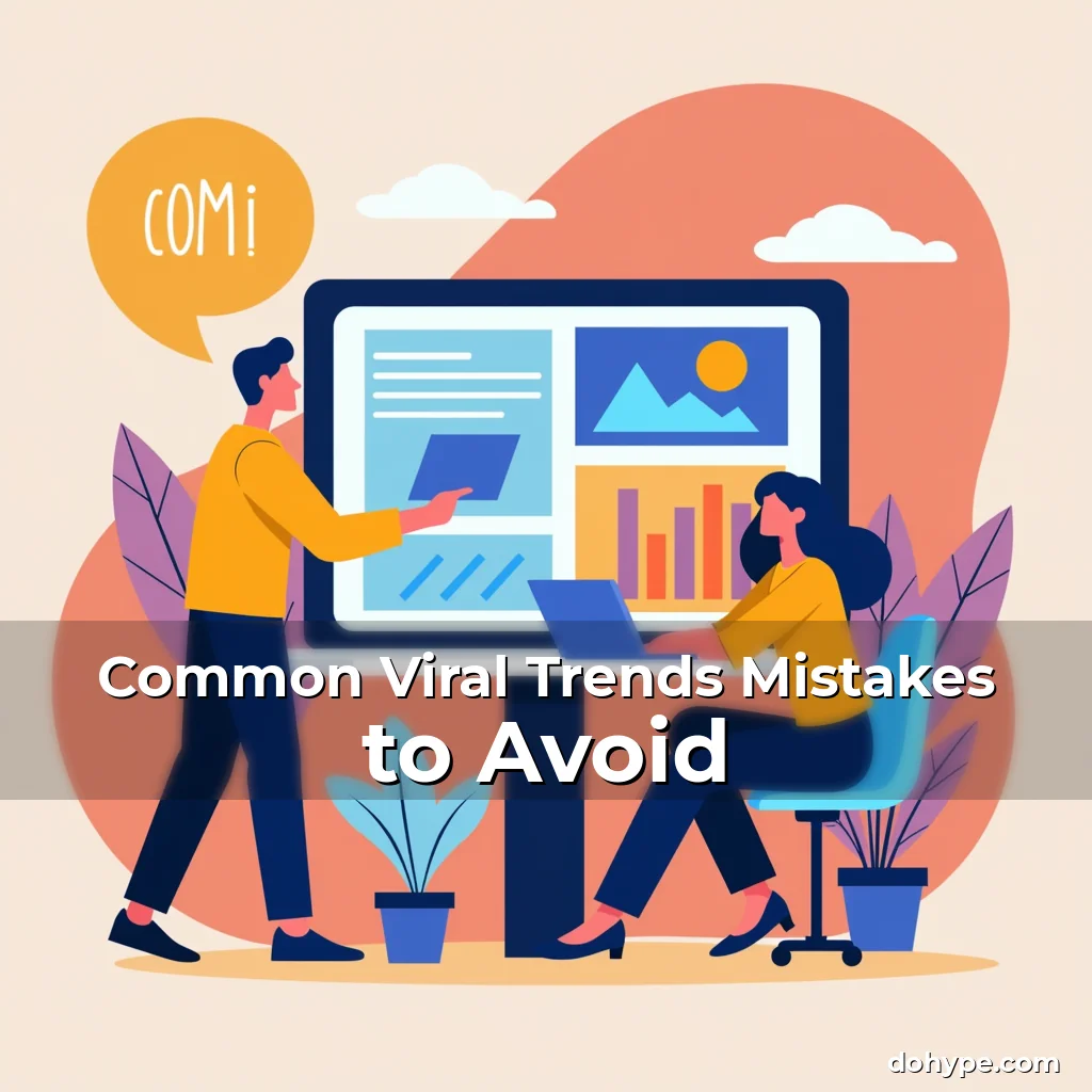Artistic representation for Common Viral Trends Mistakes to Avoid
