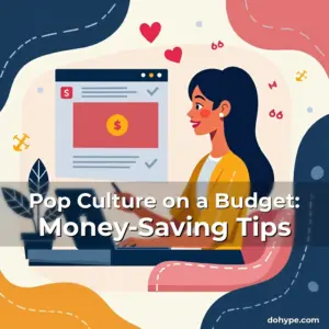 Artistic representation for Pop Culture on a Budget: Money-Saving Tips