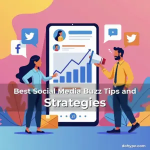 Artistic representation for Best Social Media Buzz Tips and Strategies