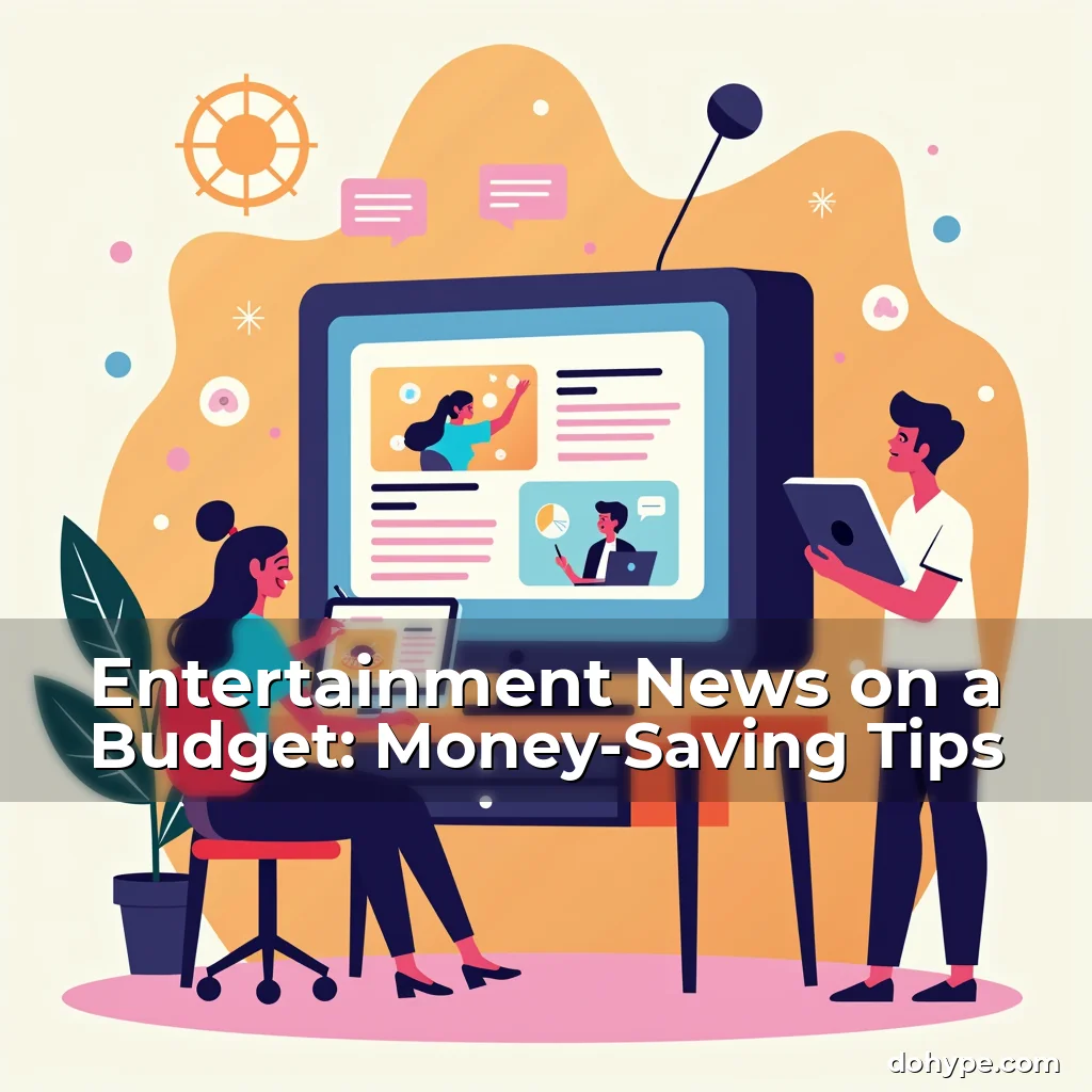 Artistic representation for Entertainment News on a Budget: Money-Saving Tips