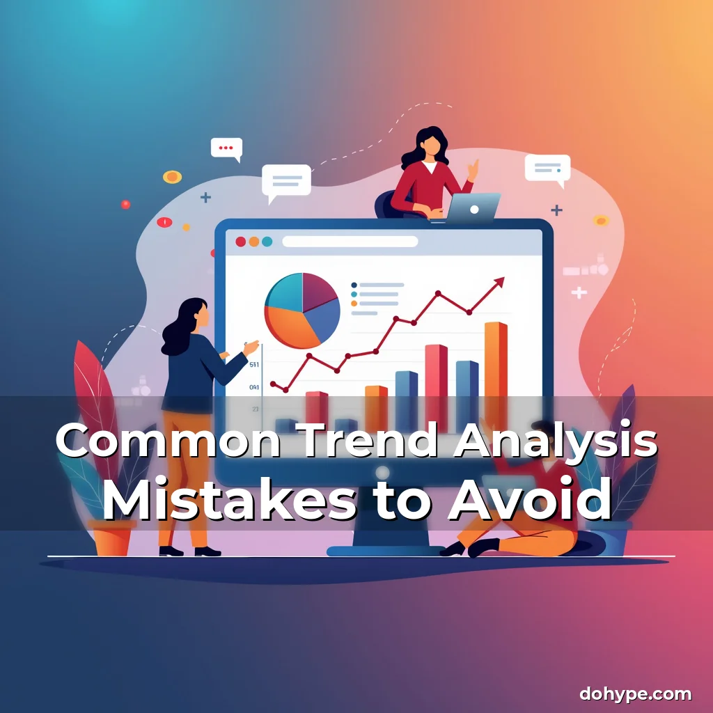 Artistic representation for Common Trend Analysis Mistakes to Avoid