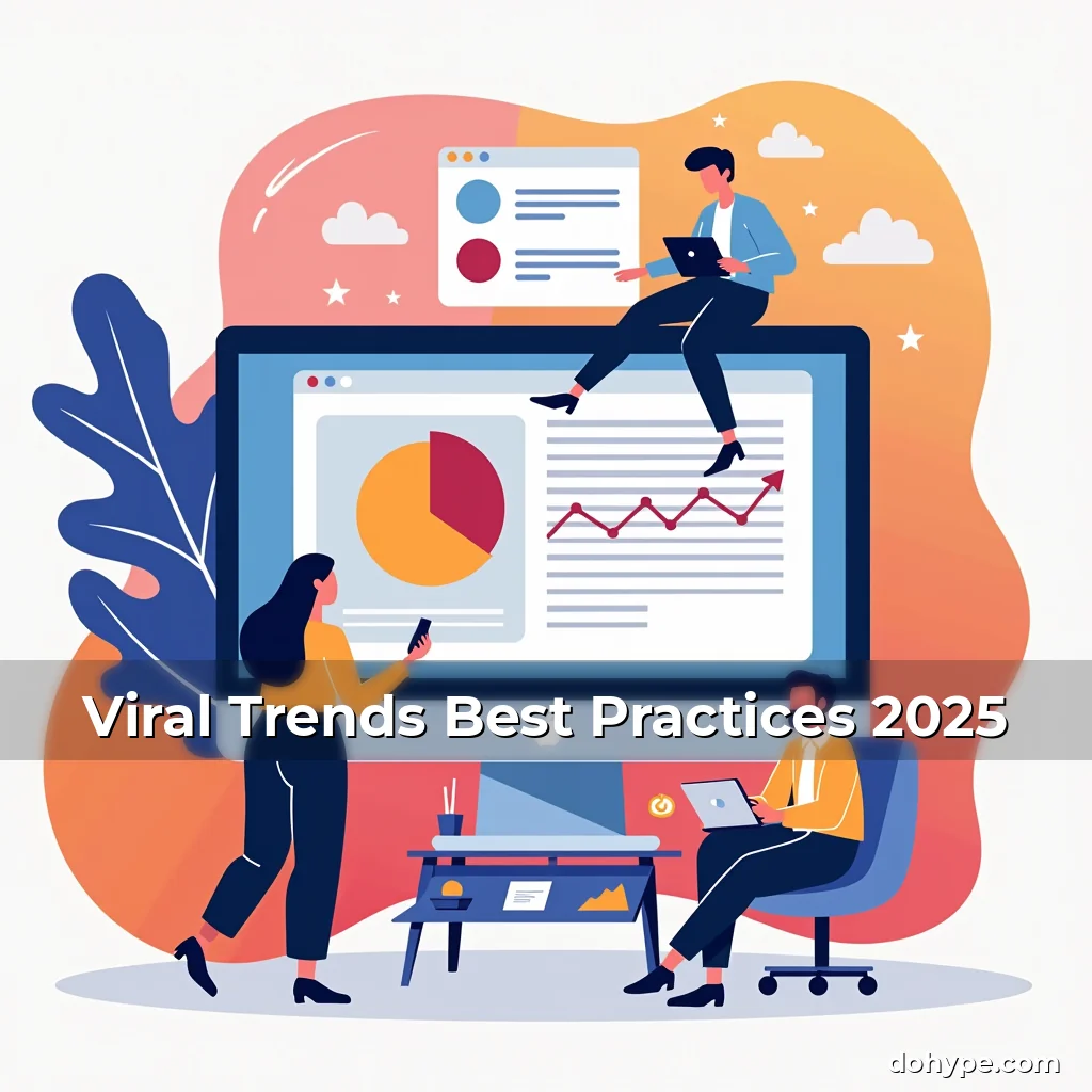 Artistic representation for Viral Trends Best Practices 2025