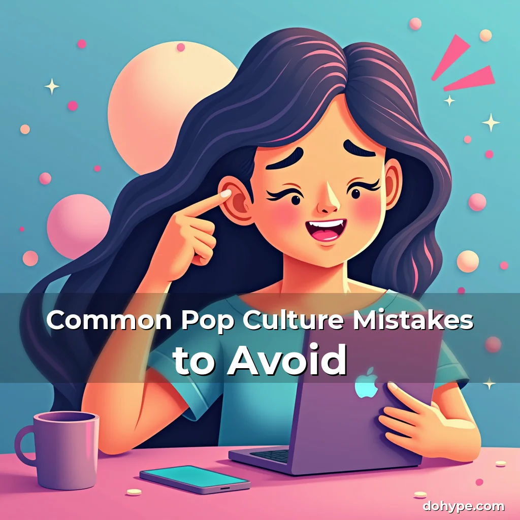 Artistic representation for Common Pop Culture Mistakes to Avoid