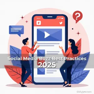 Artistic representation for Social Media Buzz Best Practices 2025
