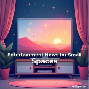 Artistic representation for Entertainment News for Small Spaces